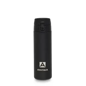 Термос Арктика 705-500P текстурный без логотипа, черный 0.5 matt black 1