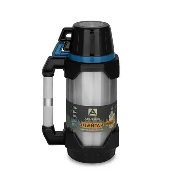 Термос Арктика 110-1800 питьевой, black/blue 1.8 black/blue 1