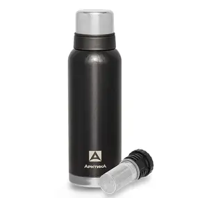 Термос Арктика 106-1200C питьевой с ситечком, black 1.2 black 1
