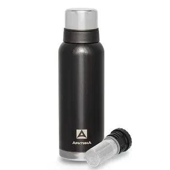 Термос Арктика 106-1200C питьевой с ситечком, black 1.2 black 1