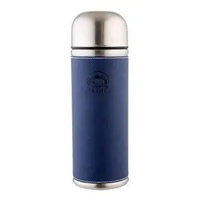 Термос Арктика 108-1000 питьевой в кожаной оплетке, blue 1 blue 1
