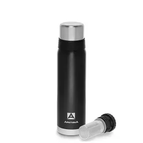 Термос Арктика 106-900C питьевой с ситечком, black 0.9 black 1