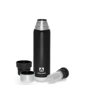 Термос Арктика 106-900C питьевой с ситечком, black 0.9 black 3