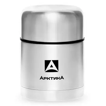 Термос Арктика 301-500А с широким горлом в чехле, steel 0.5 steel 1