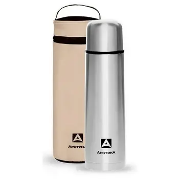 Термос Арктика 101-750А питьевой в чехле, steel 0.75 steel 1