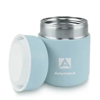 Термос Арктика 411-280 с широким горлом, голубой 0.28 sky blue 1