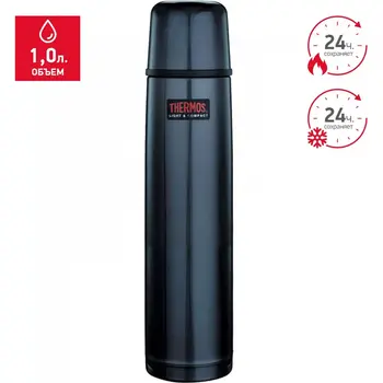 Термос для напитков Thermos FBB-1000BC / 853288 (полуночный синий) 2