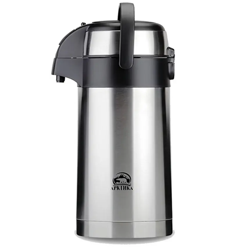 Термос Арктика 501-2500 с пневмонасосом, steel 2.5 steel 1