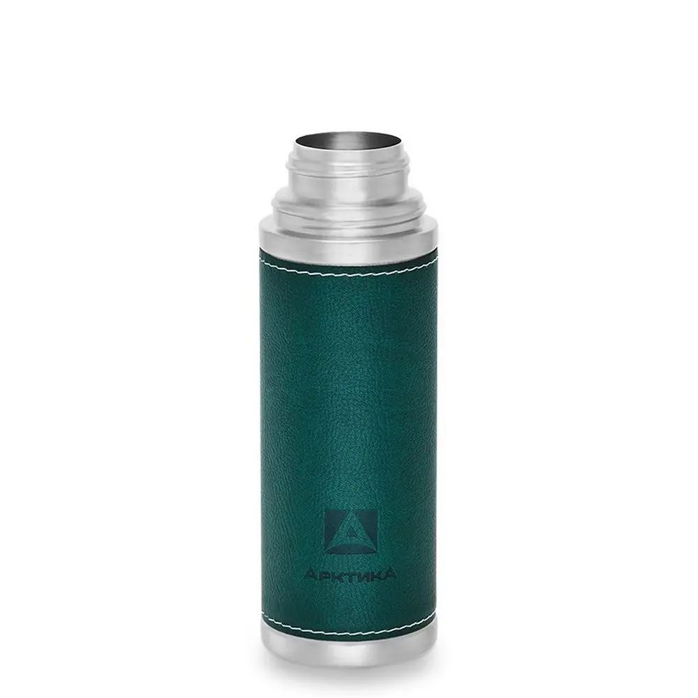 Термос Арктика 108-500 питьевой в кожаной оплетке, green 0.5 green 2