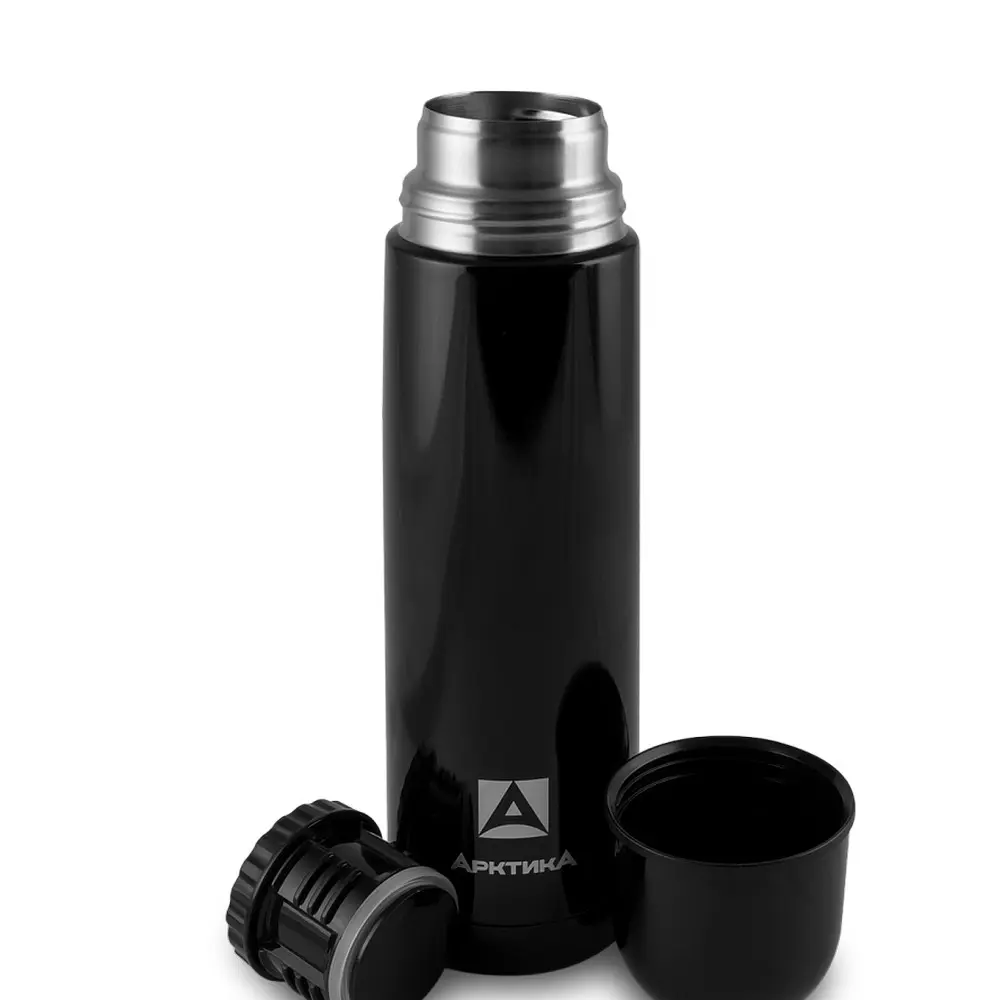 Термос Арктика 102-750 питьевой, черный матовый 0.75 black 2
