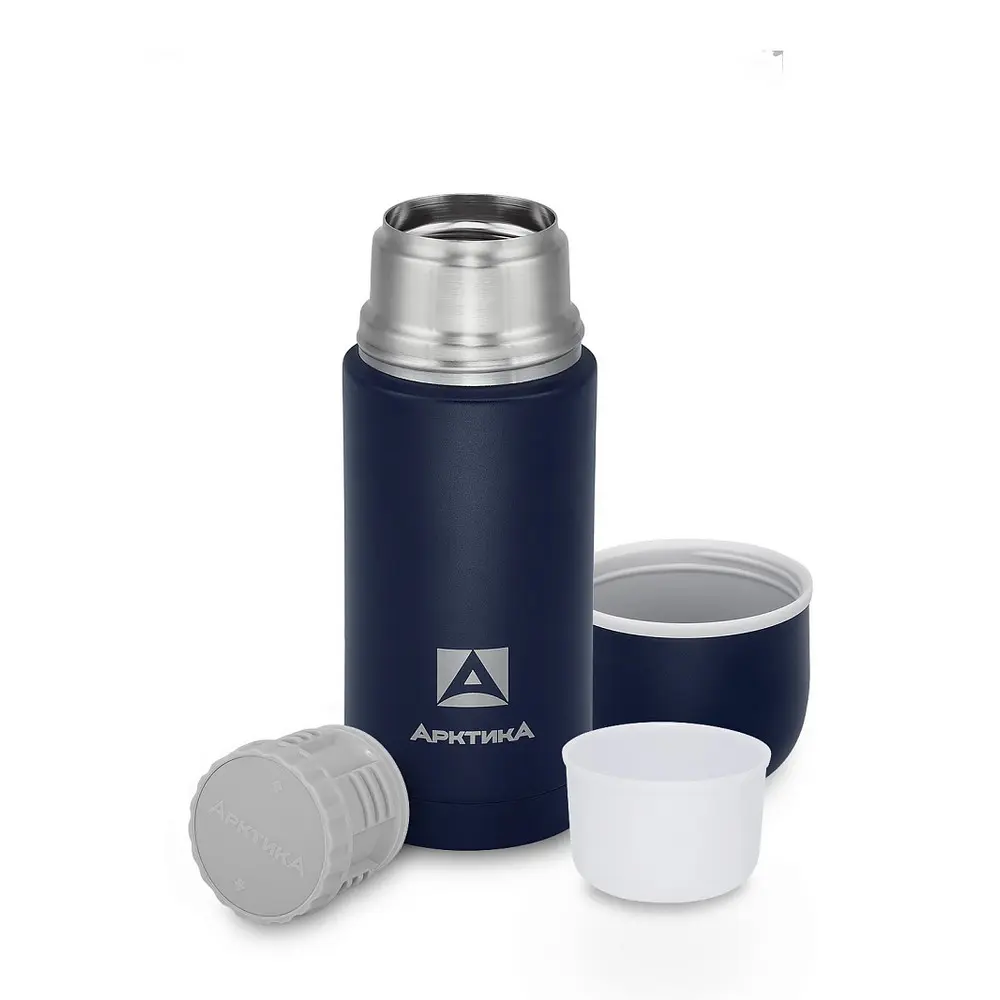 Термос Арктика 105-500 питьевой, синий текстурный 0.5 blue 2