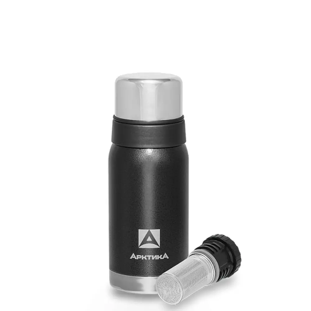 Термос Арктика 106-500C питьевой с ситечком, black 0.5 black 1