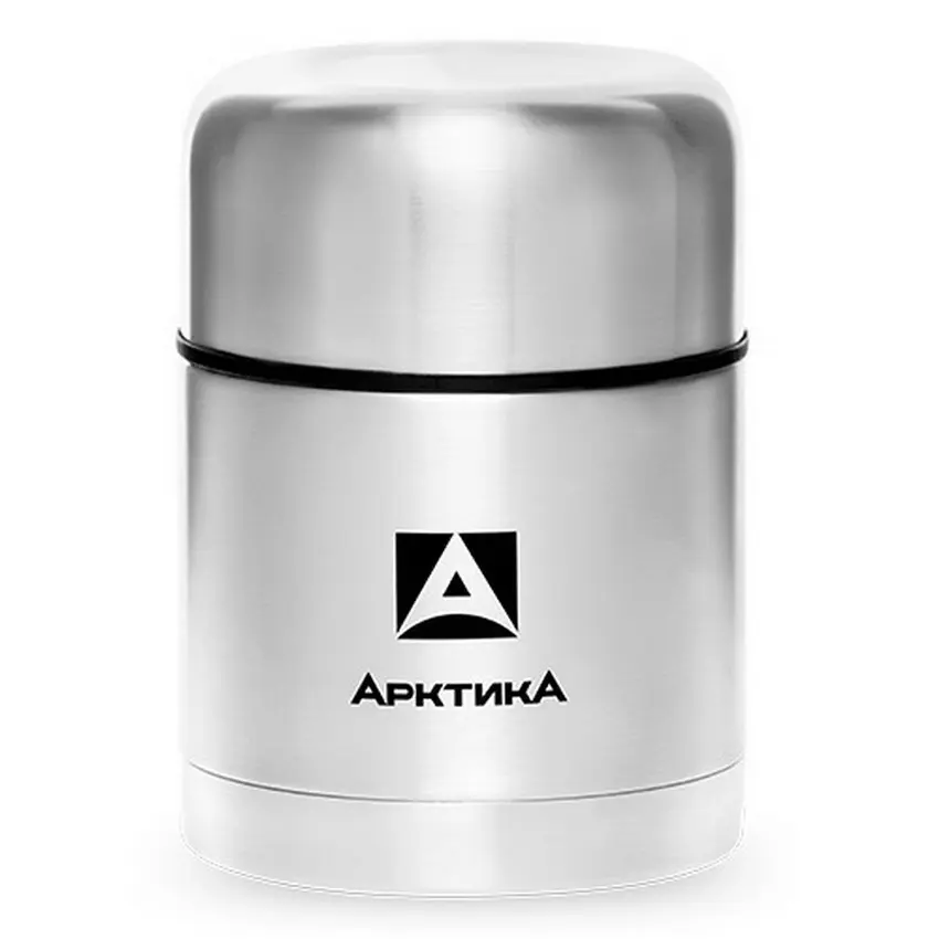 Термос Арктика 301-500А с широким горлом в чехле, steel 0.5 steel 1