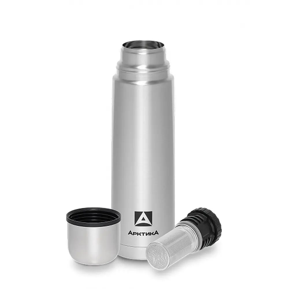 Термос Арктика 101-750C питьевой с ситечком, steel 0.75 steel 2