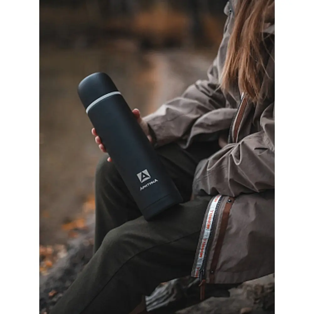 Термос Арктика 102-1000 питьевой, черный матовый 1 black 2