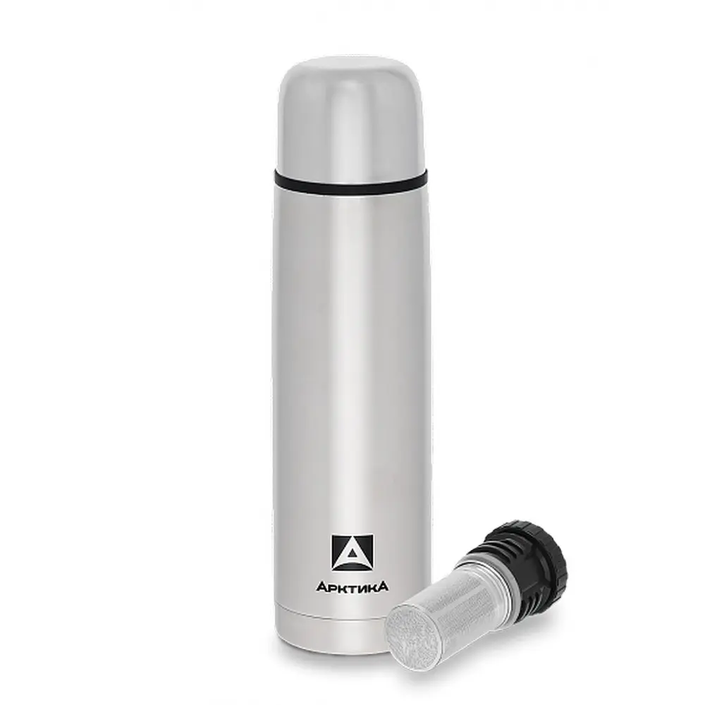 Термос Арктика 101-1000C питьевой с ситечком, steel 1 steel 1