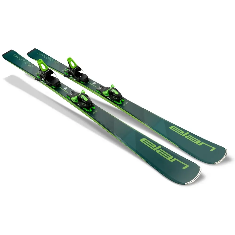 Горные лыжи Elan Explore 80 Power Shift & EL 10.0 GW 160 green 1