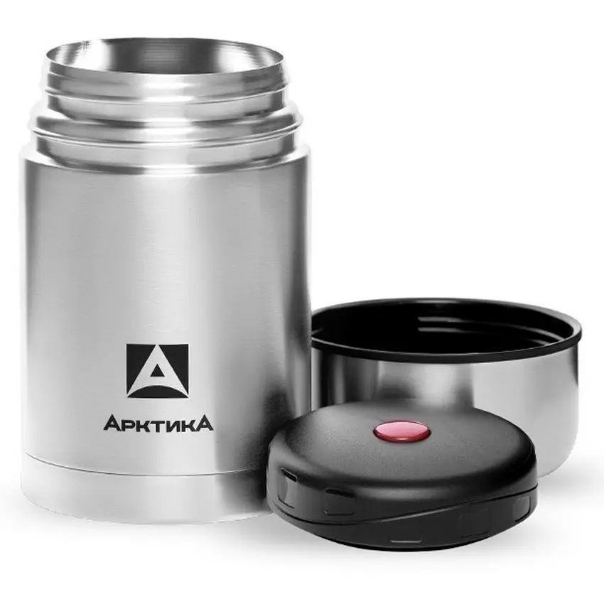 Термос Арктика 301-500А с широким горлом в чехле, steel 0.5 steel 2