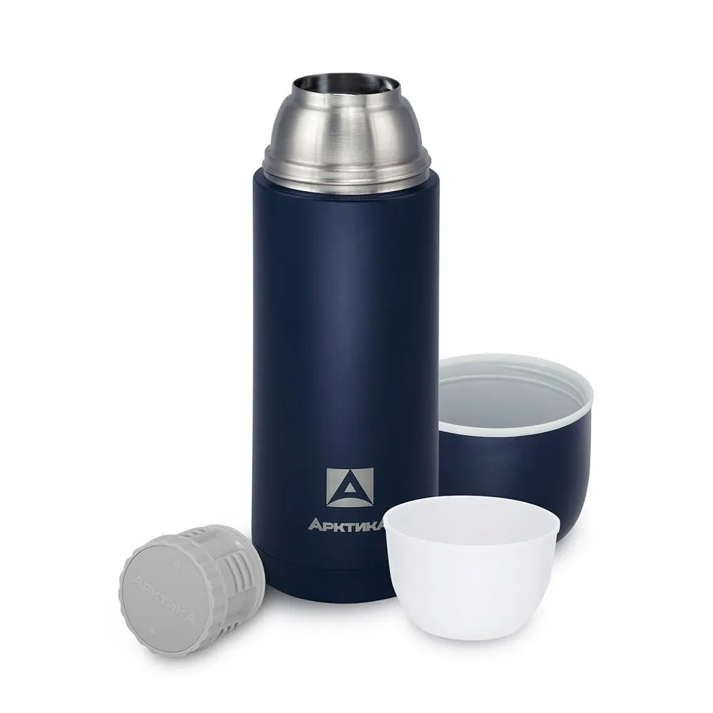 Термос Арктика 105-1000 питьевой, синий текстурный 1 blue 2