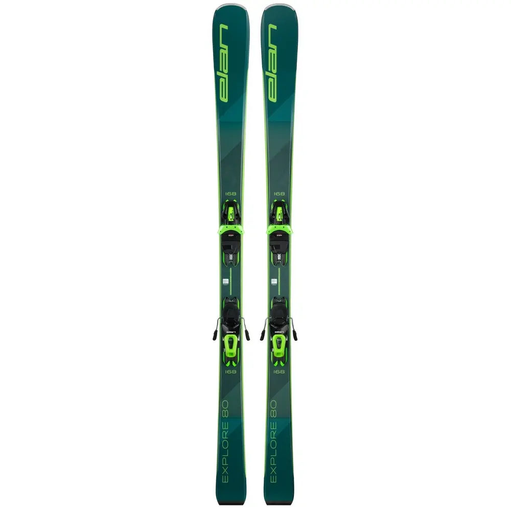 Горные лыжи Elan Explore 80 Power Shift & EL 10.0 GW 160 green 2